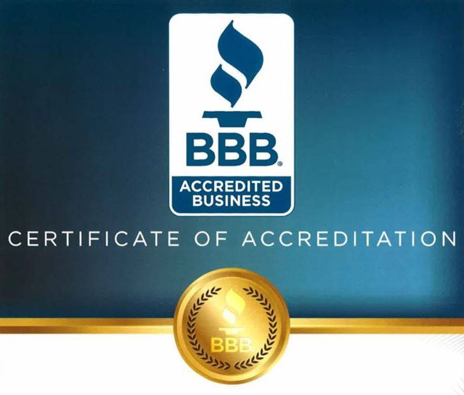 BBB Certificate Of Accreditation